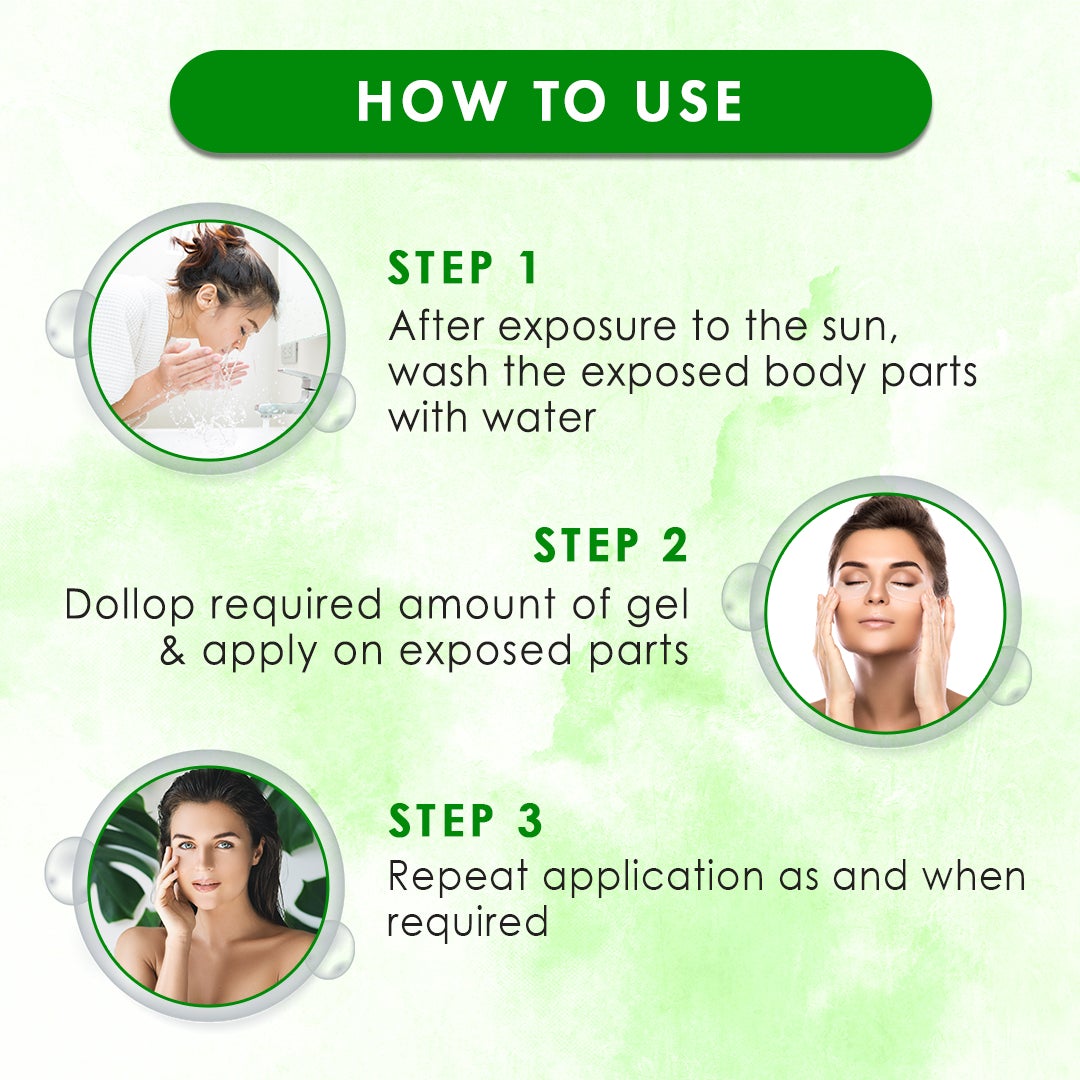 WOW Aloe Vera with Hyaluronic Acid, Witch Hazel Extract, Green Tea & Calendula Hydrating After Sun Soothing Gel - No Parabens, Silicones & Color - 100 ml