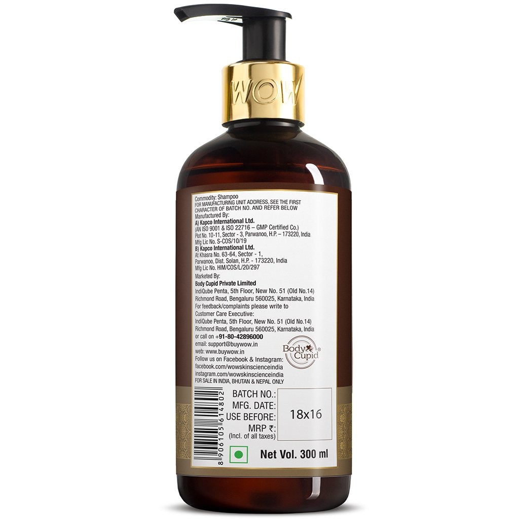 WOW Coconut Milk Shampoo No Parabens, Sulphate, Silicone, Salt & Color