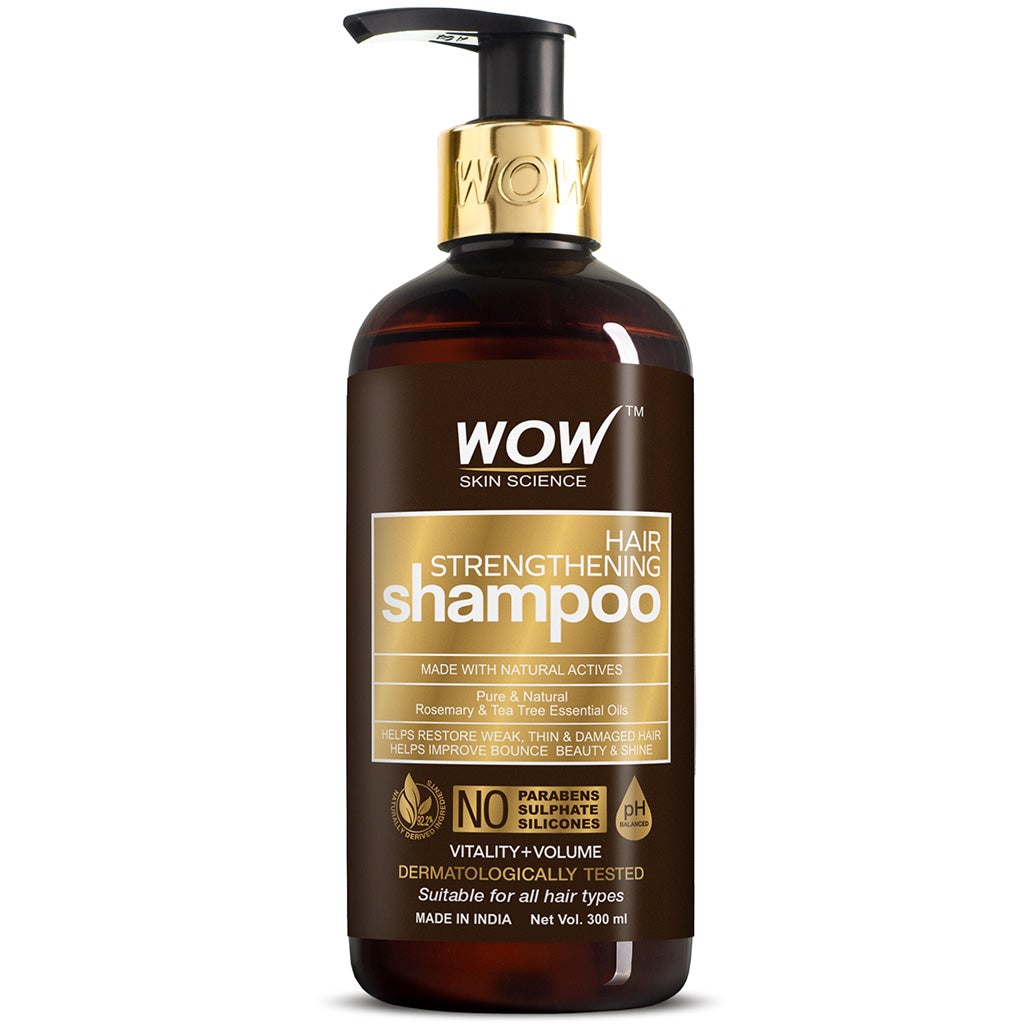WOW Hair Strengthening Shampoo - No Parabens, Sulphate & Silicones - 300 ml
