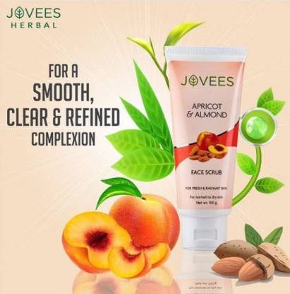 JOVEES Apricot & Almond Face Scrub For radiant skin 