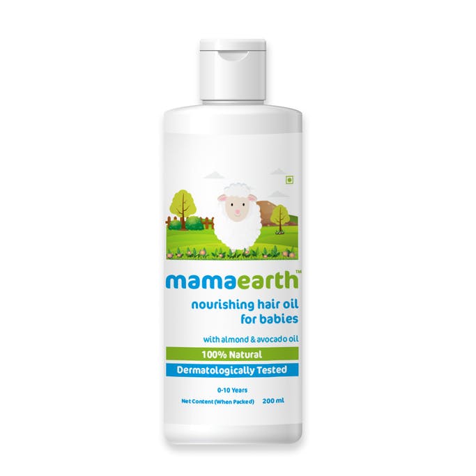 MamaEarth Nourishing Hair Oil for Babies with Almond and Avocado Oil - 200 ml
