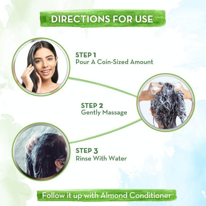 MamaEarth Almond Shampoo with Cold Pressed Almond Oil and Vitamin E for Healthy Hair Growth - 250 ml