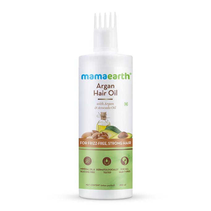 MamaEarth Argan Hair Oil with Argan Oil and Avocado Oil for Frizz-Free and Stronger Hair - 250 ml