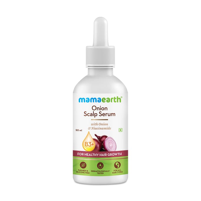 MamaEarth Onion Scalp Serum with Onion and Niacinamide for Healthy Hair Growth - 50ml