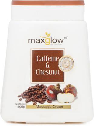 maxglow CAFFEINE & CHESTNUT MASSAGE CREAM