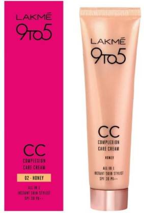 Lakme 9 to 5 Complexion Care CC Cream Foundation  (Honey, 30 g)