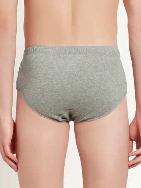 JOCKEY (Modern classic 8035) Poco Brief with Concealed Waistband (Pack of 2) - Grey Melange, Grey Melange