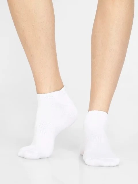 JOCKEY  SOCKS (2 PCS) (7097) Low Show Socks for Men with Superior Absorbency - White
