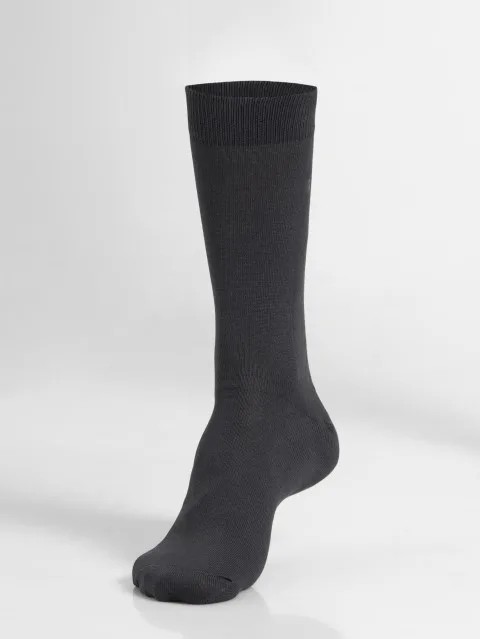JOCKEY  SOCKS (1 pair) (Elance 7192) Formal Calf Length Socks for Men - Cool Grey
