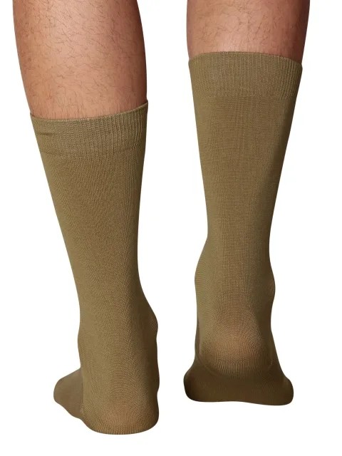 JOCKEY  SOCKS (1 pair) (Elance 7192) Formal Calf Length Socks for Men - Brown