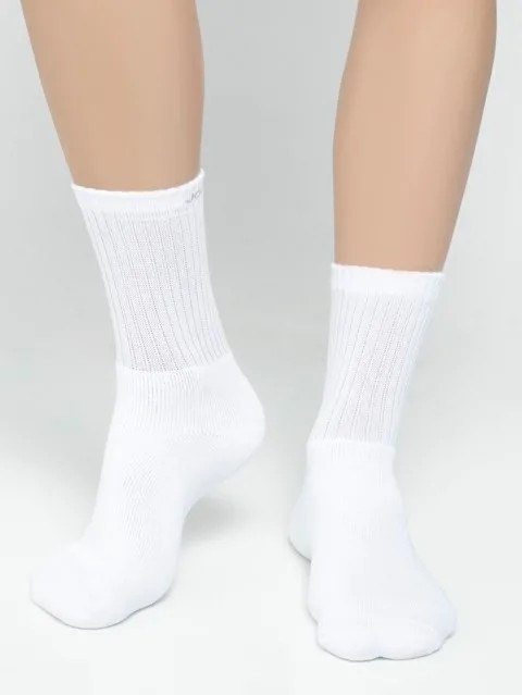 JOCKEY  SOCKS (1 pair) (Sport 7030) Crew Socks for Men - White