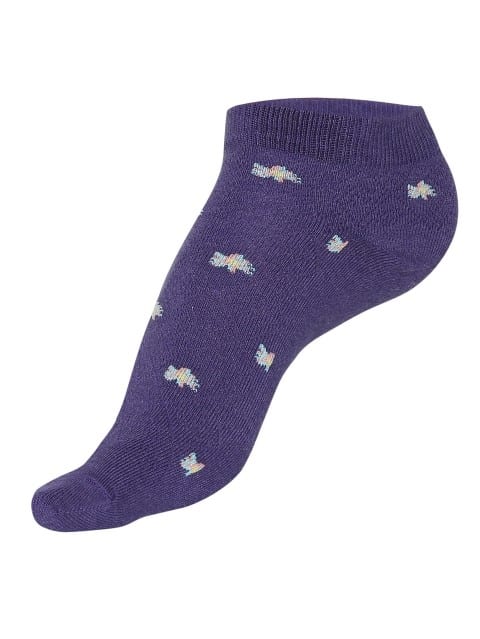 JOCKEY SOCKS (1 PAIR)(24X7 WOMAN 7481) Low Show Socks for Women - Heather Melange