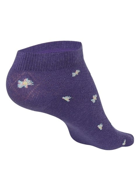 JOCKEY SOCKS (1 PAIR)(24X7 WOMAN 7481) Low Show Socks for Women - Heather Melange