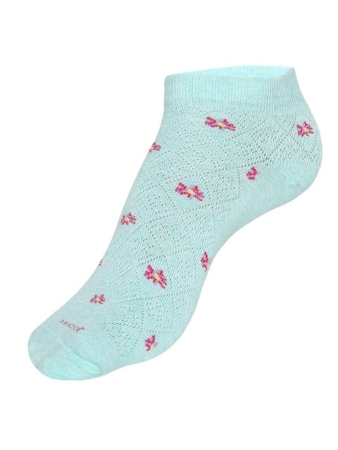JOCKEY SOCKS (1 PAIR)(24X7 WOMAN 7481) Low Show Socks for Women - Mint Sorbet Melange