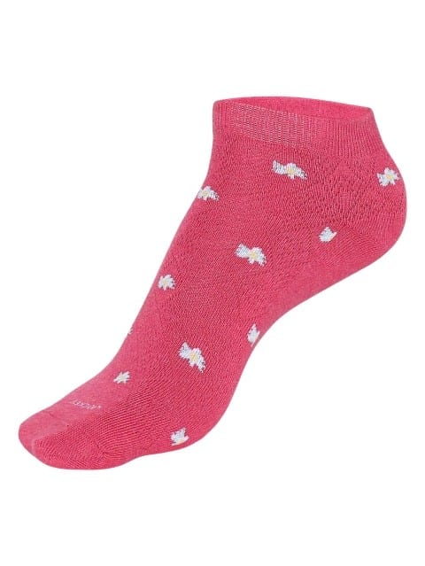 JOCKEY SOCKS (1 PAIR)(24X7 WOMAN 7481) Low Show Socks for Women - Raspberry Melange