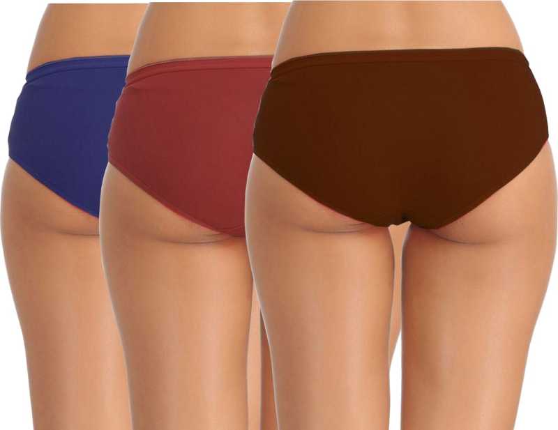 RUPA  PLAIN PANTY - ASSORTED COLOURS (PACK OF 3)