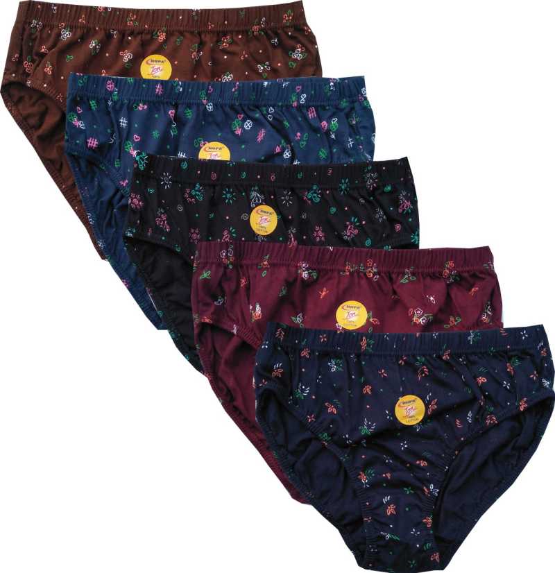 RUPA  PLAIN PANTY - ASSORTED COLOURS (PACK OF 5)