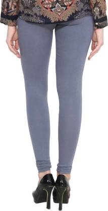Leggings -  Women's Cotton Churidar  Leggings - GREY COLOUR