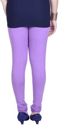 Leggings -  Women's Cotton Churidar  Leggings - MOVE PINK COLOUR