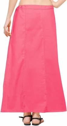 Petticoat  -  Women's Cotton Blended Indian Readymade Petticoats - PINK COLOUR