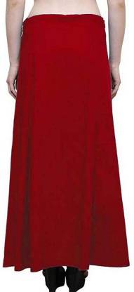 Petticoat  -  Women's Cotton Indian Readymade Petticoats - RED COLOUR