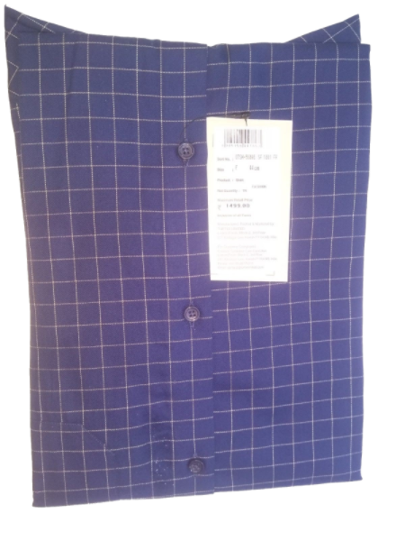 TURTLE Men Slim Fit Checkered Full Sleeve Shirt (OTSH-56086-SF-1001-FR)