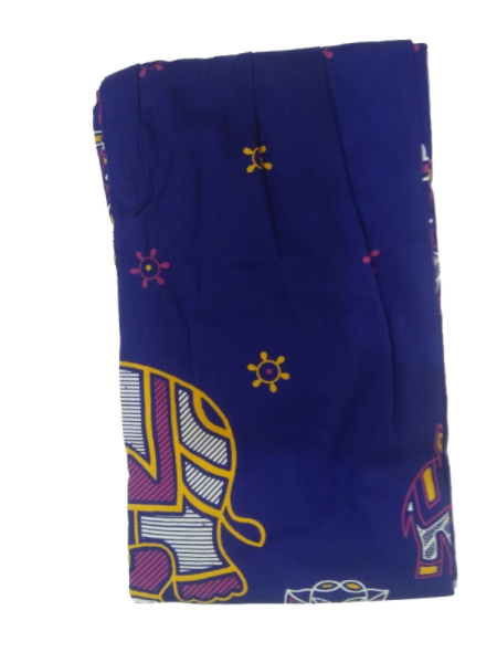 NIGHTY(Round Neck) - Women's Pure Cotton Regular Nighty With Round Neck - BLUE PRINTED