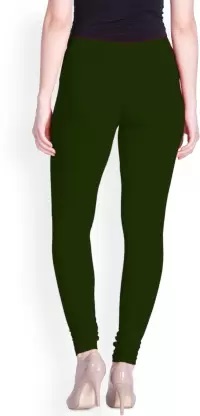 LYRA - Indian Churidar Leggings For Women -Dark Green Colour