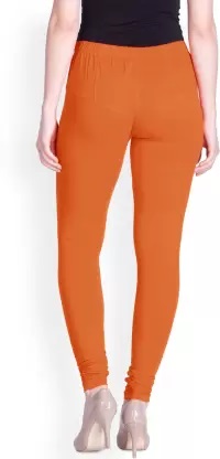 LYRA - Indian Churidar Leggings For Women -Fire Orange Colour