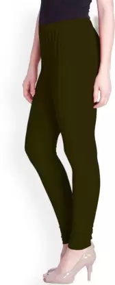 LYRA - Indian Churidar Leggings For Women - Olive Colour
