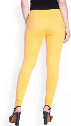 LYRA - Indian Churidar Leggings For Women - Pestle Yellow Colour