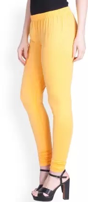 LYRA - Indian Churidar Leggings For Women - Pestle Yellow Colour