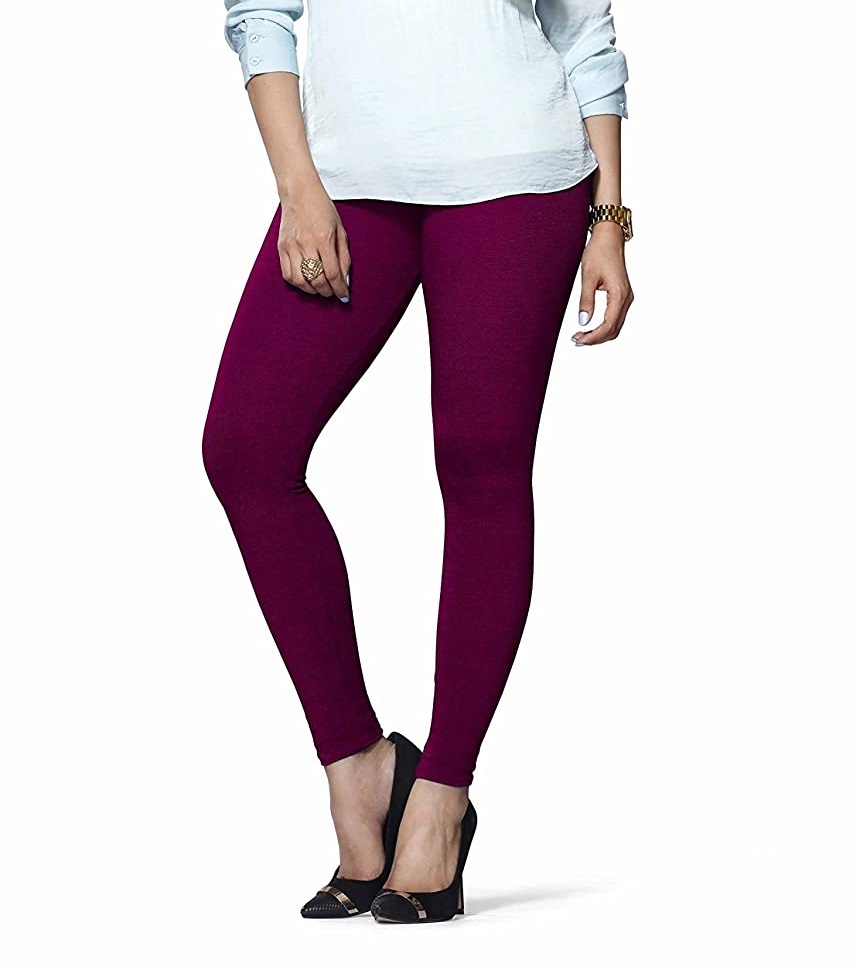 LYRA - Ankle Length Leggings For Women - Mauve Colour