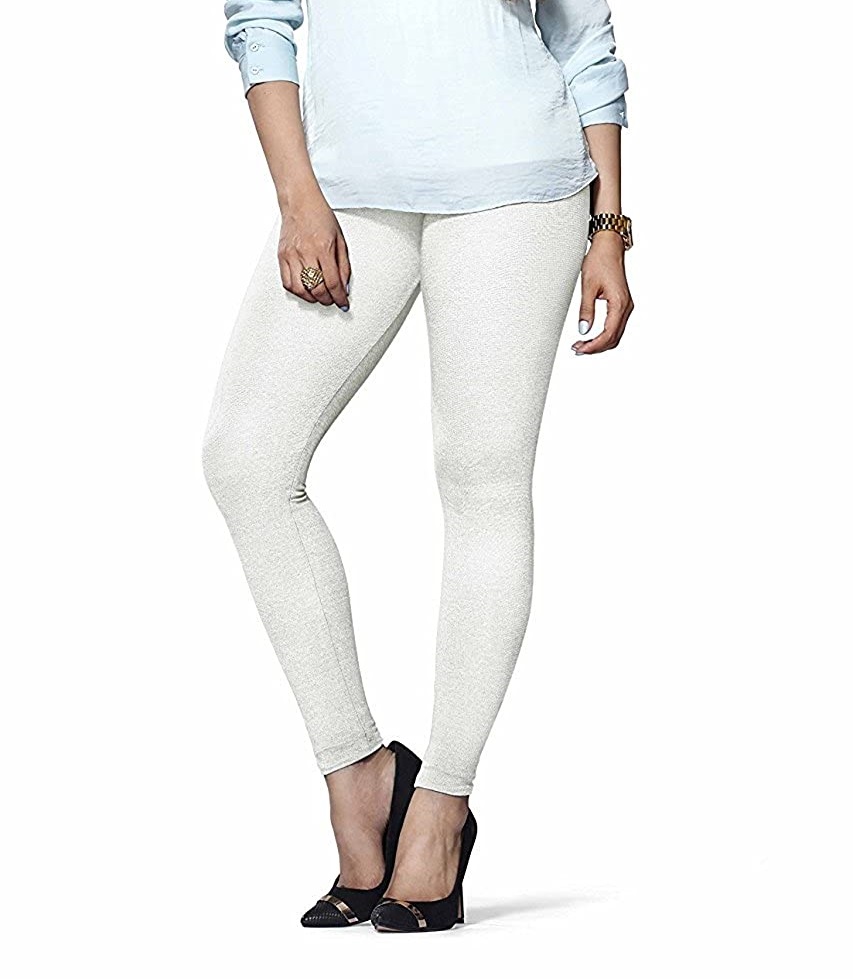 LYRA - Ankle Length Leggings For Women - Off White Colour