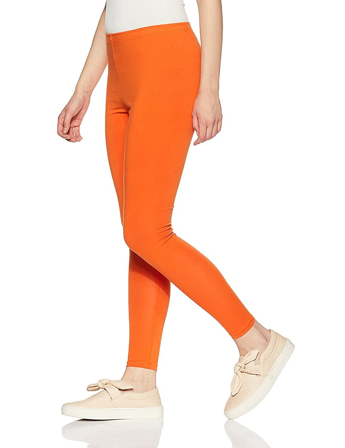 LYRA - Ankle Length Leggings For Women - Orange Colour