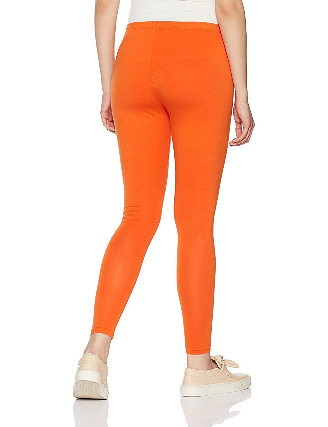 LYRA - Ankle Length Leggings For Women - Orange Colour