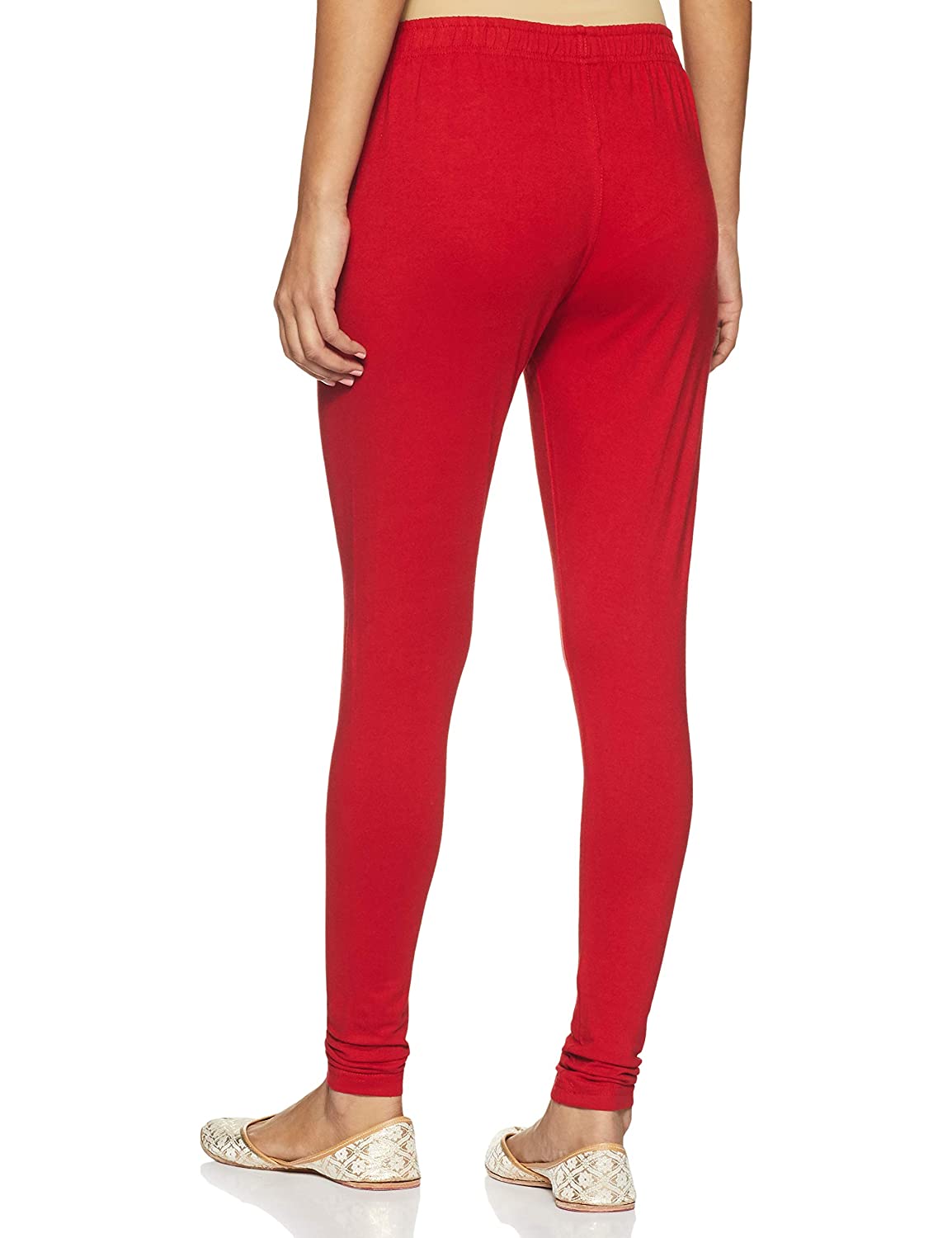 LYRA - Ankle Length Leggings For Women - Red Colour