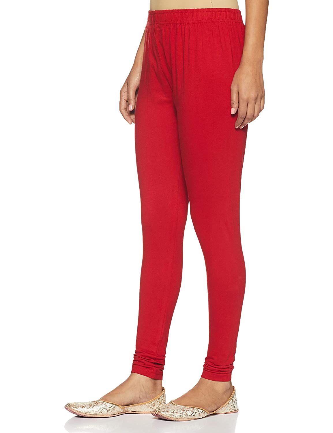 LYRA - Ankle Length Leggings For Women - Red Colour