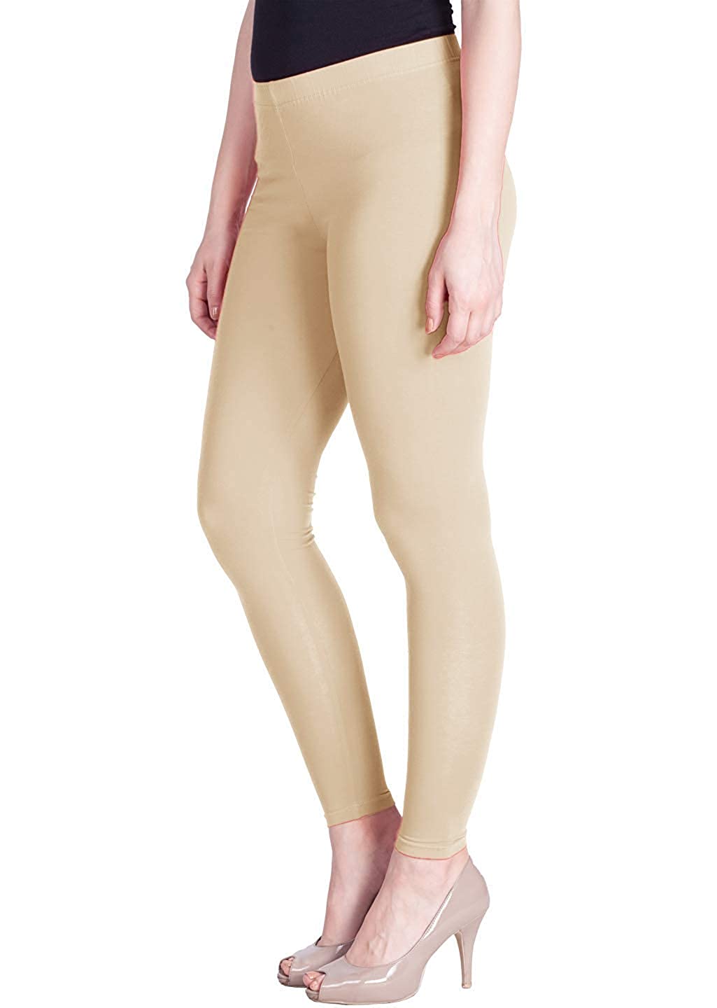 LYRA - Ankle Length Leggings For Women - Skin Colour