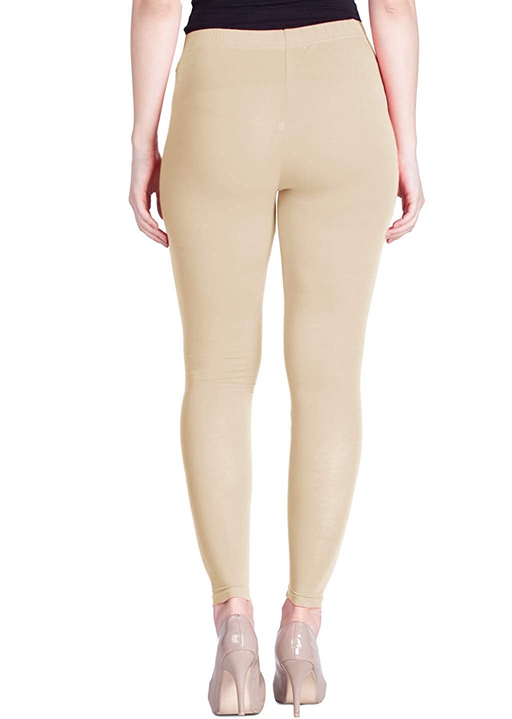 LYRA - Ankle Length Leggings For Women - Skin Colour