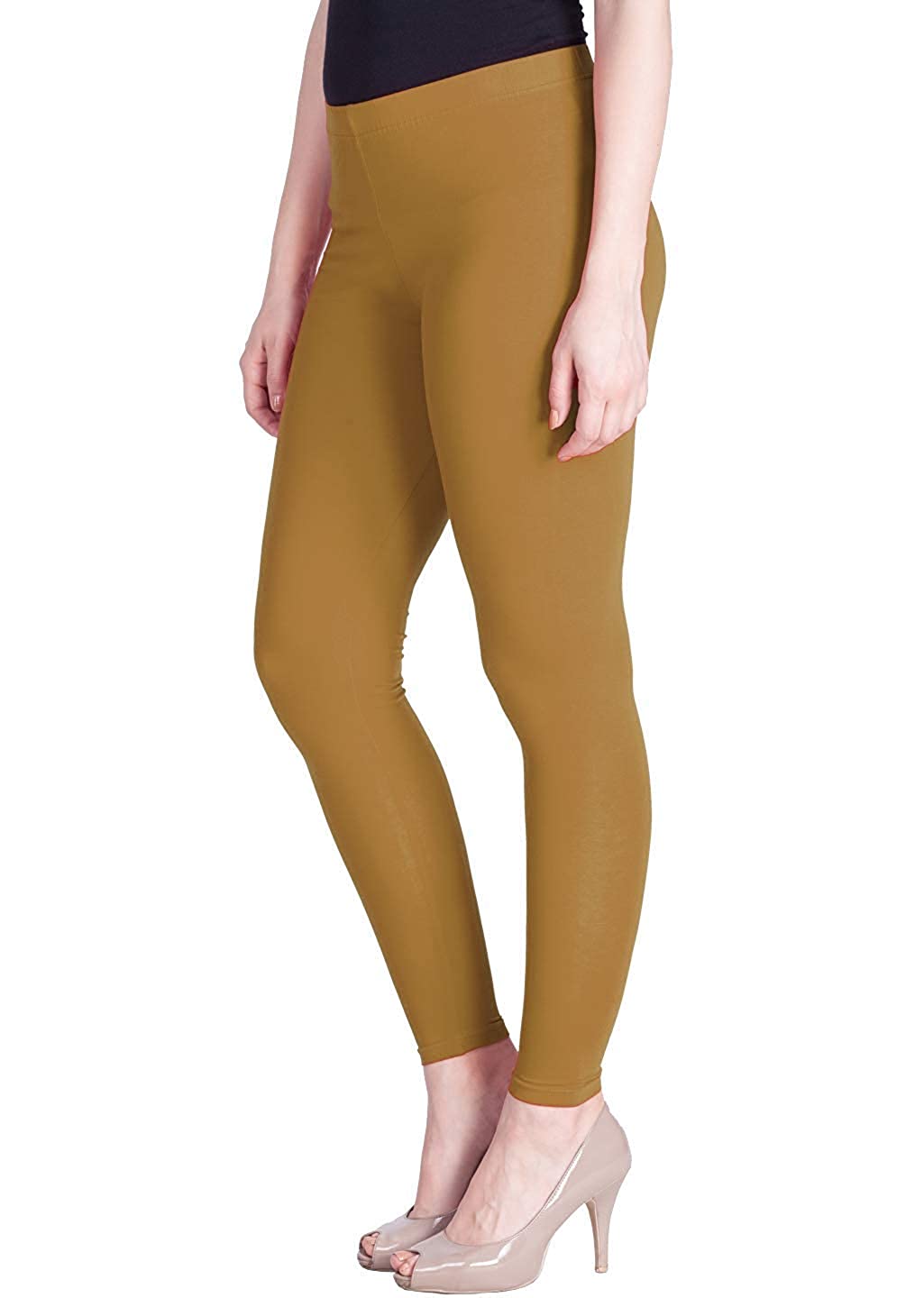 LYRA - Ankle Length Leggings For Women - Wheat Colour